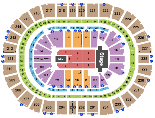 PPG Paints Arena TSO Seating Chart